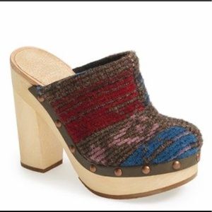 WOOLRICH Journalist' Platform Mule Clog